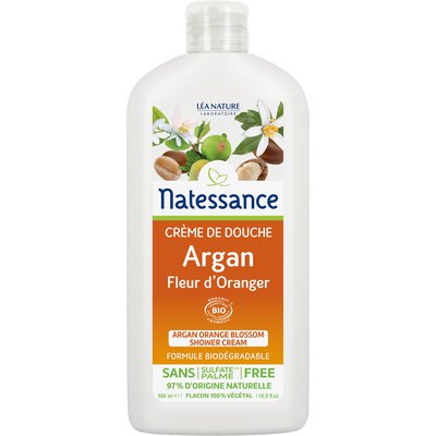 Argan orange blossom shower cream - Natessance - Hygiene