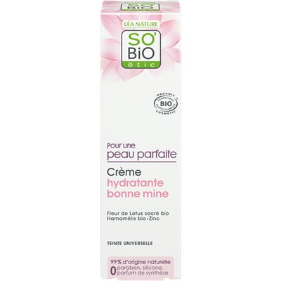 Crème hydratante bonne mine - Pour une peau parfaite - So'bio étic - Visage