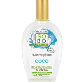 Huile végétale Coco - So'bio étic - Visage - Cheveux - Corps