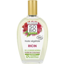 Huile végétale ricin - So'bio étic - Cheveux - Massage et détente - Ingrédients diy - Corps