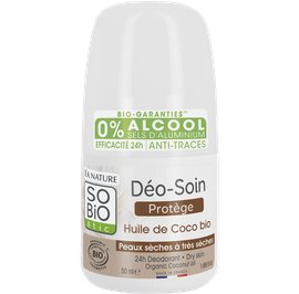 Déo-Soin - Protège - Huile de Coco bio - Peaux sèches à sensibles - So'bio étic - Hygiène
