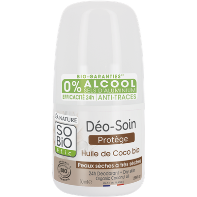 24h deodorant - dry skin - Organic coconut oil - So'bio étic - Hygiene