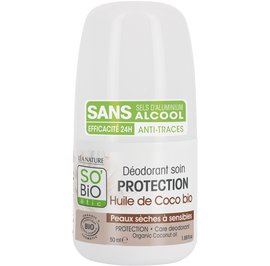 Déodorant soin PROTECTION - Huile de Coco bio - Peaux sèches à sensibles - So'bio étic - Hygiène