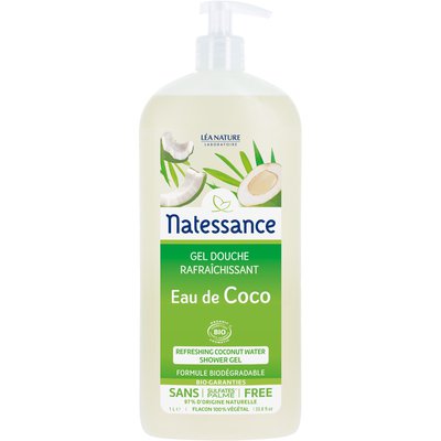 Refreshing coconut water shower gel - Natessance - Hygiene