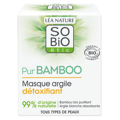 Masque argile détoxifiant  - Pur Bamboo - So'bio étic - Visage