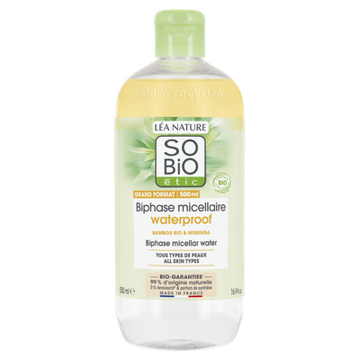 Waterproof biphase micellar water - So'bio étic - Face