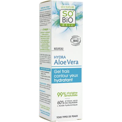 Moisturizing fresh eye contour gel - Hydra Aloe Vera - So'bio étic - Face