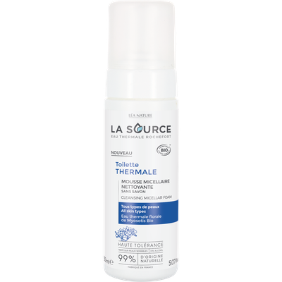 Cleaning micelar foam - thermal care - La Source - Eau Thermale Rochefort - Face