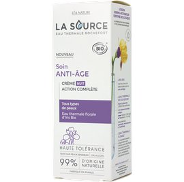 Crème nuit action complète - Soin anti-âge - La Source - Eau Thermale Rochefort - Visage