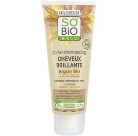 Après-shampooing cheveux brillants -  Argan bio + acide oléique - So'bio étic - Cheveux