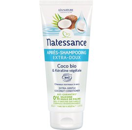 Après-shampooing extra doux - coco bio & kératine végétale - Natessance - Cheveux