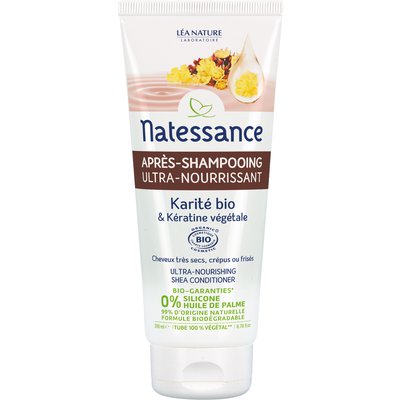 Après-shampooing ultra-nourrissant - Karité bio & Kératine végétale - Natessance - Cheveux