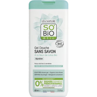 Soap free shower gel - Organic Lotus flower - So'bio étic - Hygiene