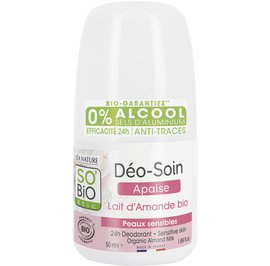 24h Deodorant - Sensitive skin - Organic Almond Milk - So'bio étic - Hygiene