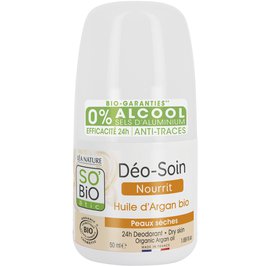 24h Deodorant - Dry skin - Organic Argan oil - So'bio étic - Hygiene