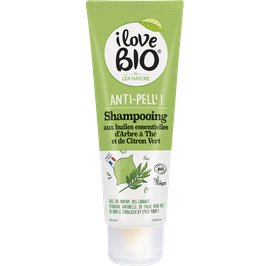 Shampooing Anti-Pell' - Huiles essentielles d'Arbre à Thé et de Citron Vert - I Love Bio by Léa Nature - Cheveux