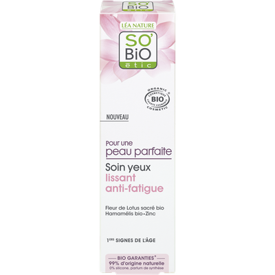 Soin yeux lissant anti-fatigue - Pour une peau parfaite - So'bio étic - Visage