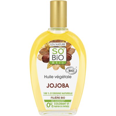 Huile végétale Jojoba bio - So'bio étic - Cheveux - Massage et détente