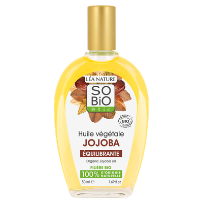 Organic Jojoba oil - So'bio étic - Face - Hair - Massage and relaxation - Diy ingredients