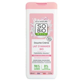 Shower cream - Soft moisturizing - Organic almond milk - So'bio étic - Hygiene