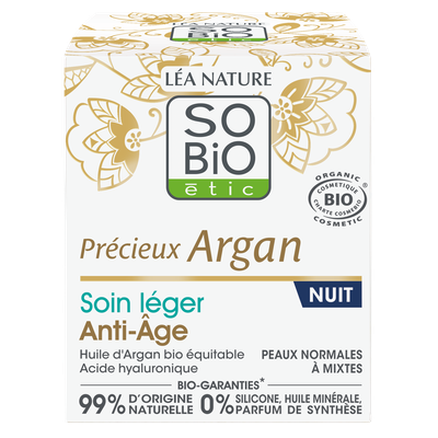 Anti-Aging light night cream -  Précieux Argan - So'bio étic - Face