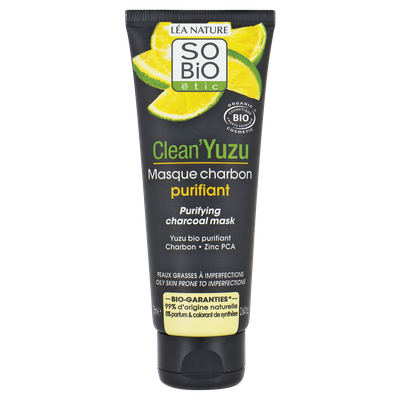 Purifying charcoal mask - Clean'Yuzu - So'bio étic - Face