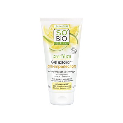 Gel exfoliant anti-imperfections - Clean'Yuzu - So'bio étic - Visage