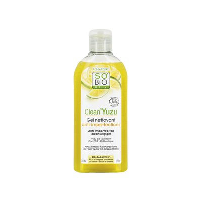 Gel nettoyant anti-imperfections - Clean'Yuzu - So'bio étic - Visage