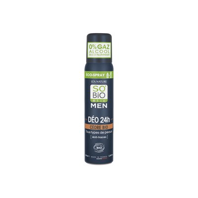 Déo 24h - Eco-spray - Cèdre - So'bio étic - Hygiène