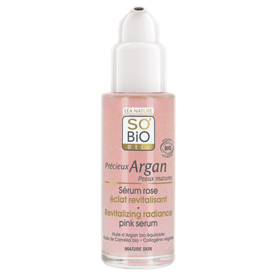 Revitalizing radiance pink serum - Précieux Argan Mature skin - So'bio étic - Face