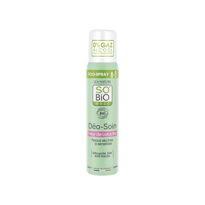 Déo-Soin Eco-Spray - Fleur de Lotus bio - So'bio étic - Hygiène