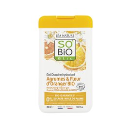 Gel Douche hydratant - Agrumes & Fleurs d'Oranger bio - So'bio étic - Hygiène