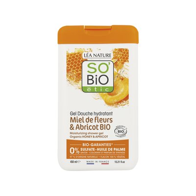 Gel Douche hydratant - Miel de fleurs & Abricots bio - So'bio étic - Hygiène