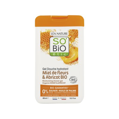 Moisturizing shower gel - Organic Honey & Apricot - So'bio étic - Hygiene