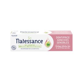Sensitive gums toothpaste - organic ginkgo biloba & organic aloe vera juice - Natessance - Hygiene