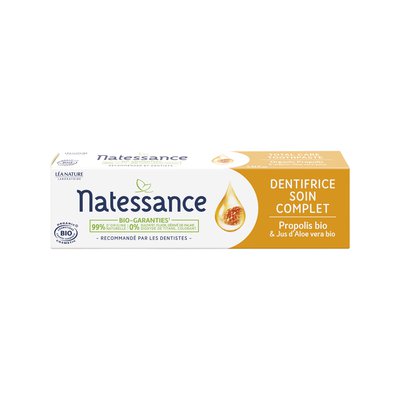 Total care toothpaste - organic propolis & organic aloe vera juice - Natessance - Hygiene