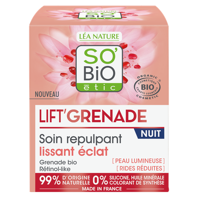 Soin repulpant lissant éclat nuit - lift'grenade - So'bio étic