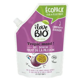 Ecopack Gel Douche Fruit de la passion - I Love Bio by Léa Nature - Hygiène