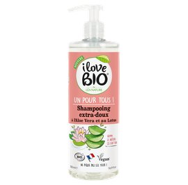 Shampooing extra-doux - Aloe vera & Lotus - I Love Bio by Léa Nature - Cheveux