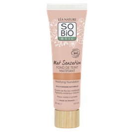 Fond de teint matifiant - Mat Sensation -30 sable doré - So'bio étic - Maquillage