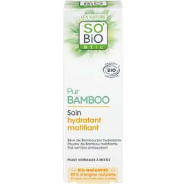 Soin hydratant matifiant - Pur Bamboo - So'bio étic - Visage