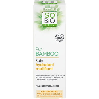 Soin hydratant matifiant - Pur Bamboo - So'bio étic - Visage