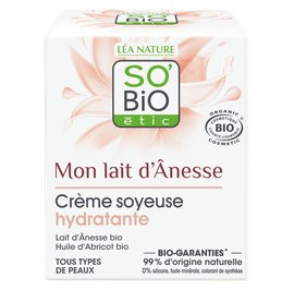Crème soyeuse hydratante - Mon lait d’Ânesse - So'bio étic - Visage