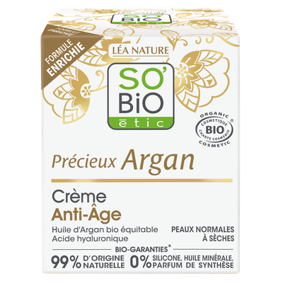 Anti-Aging cream - Précieux Argan - So'bio étic - Face