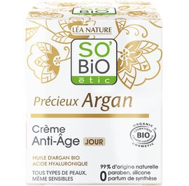 Crème de jour anti-âge - Précieux Argan - So'bio étic - Visage