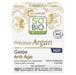 Anti-Aging NIGHT gel - Précieux Argan - So'bio étic - Face