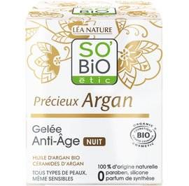 Anti-aging night gel - Précieux Argan - So'bio étic - Face