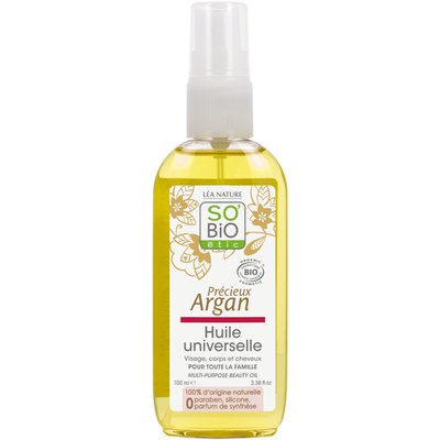 Multi-purpose Beauty Oil - Précieux Argan - So'bio étic - Face - Hair - Body