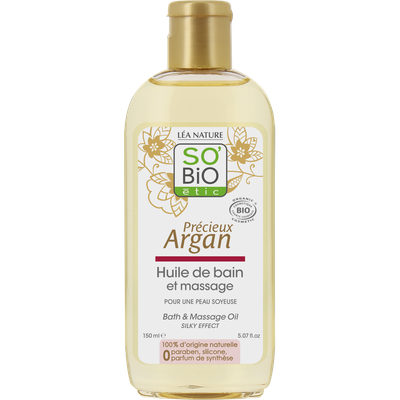 Bath & massage oil - Précieux Argan - So'bio étic - Massage and relaxation
