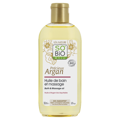 Bath & Massage oil - Précieux Argan - So'bio étic - Massage and relaxation